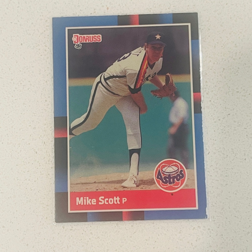 1988 Donruss Mike Scott Houston Astros‎ Baseball Card 112 Cy Young Winner